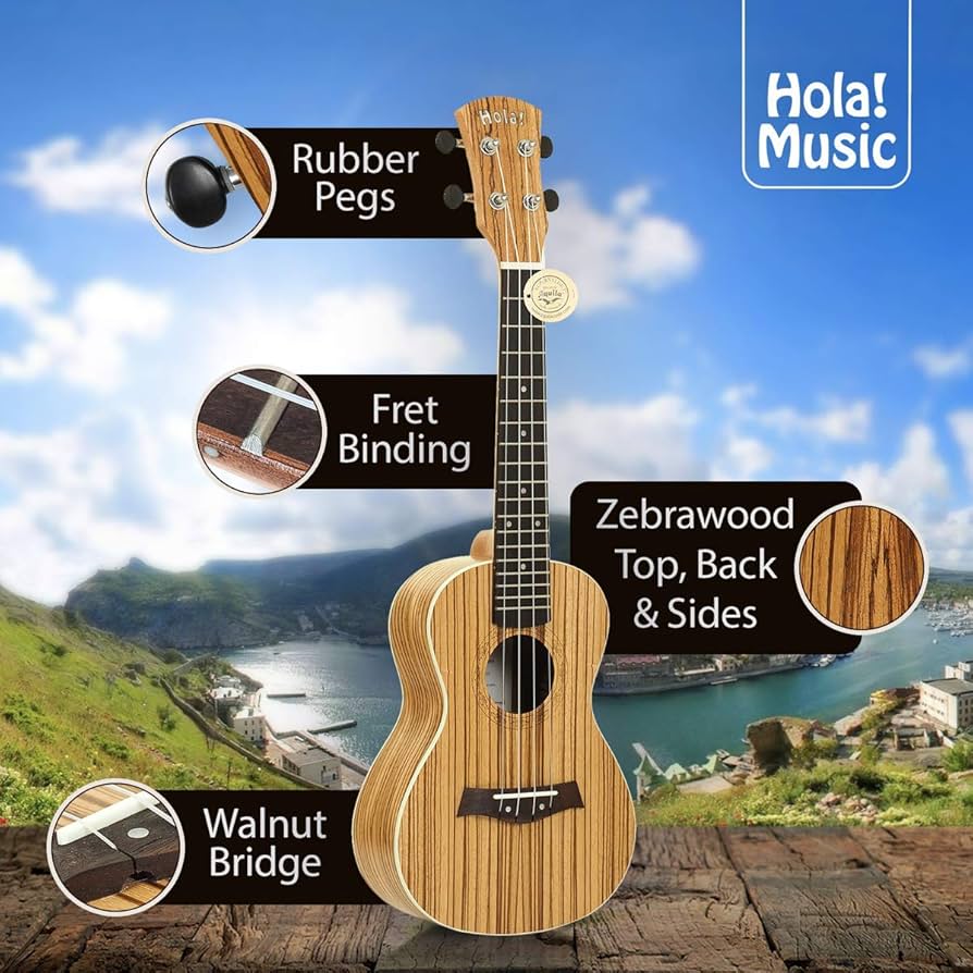 Amazon.com: Concert Ukulele Deluxe Series by Hola! Music